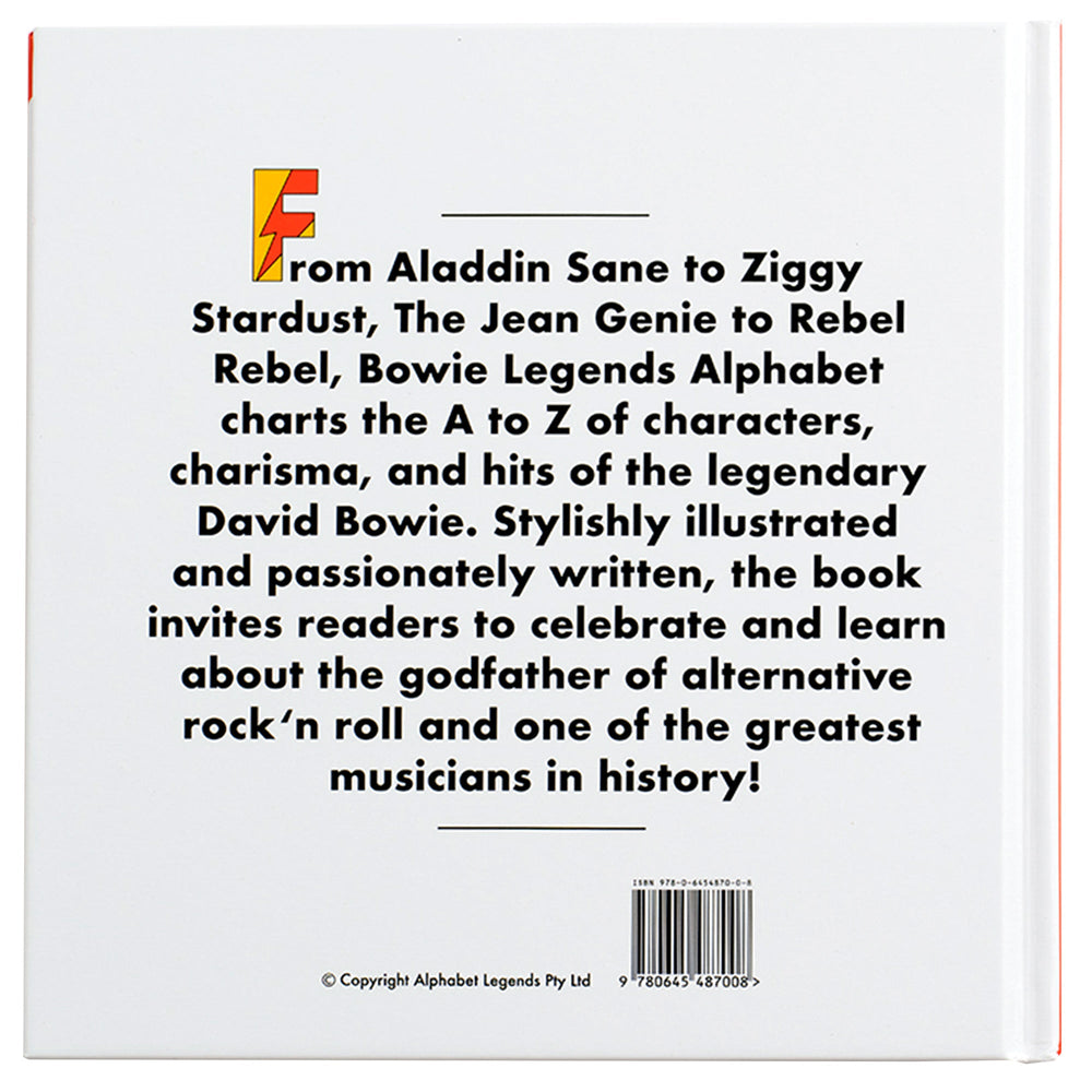 Bowie Legends Alphabet Book – Alphabet Legends Australia